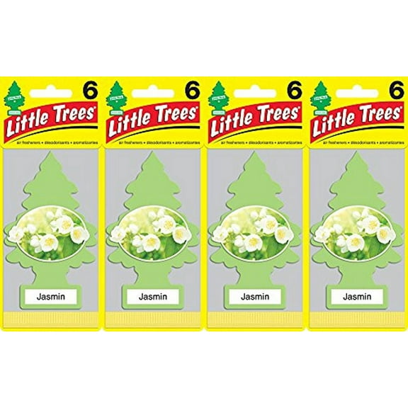 LITTLE TREES Jasmin Scented Automotive Air Fresheners, Pack of 24