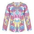 thumbnail image 1 of MIASHUI T-Shirt à Paillettes pour Garçons et Filles, Col Rond, Manches Longues, pour Carnaval, Rose, 10-12 Ans, 1 of 6