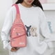 thumbnail image 4 of Bolso cruzado naranja para correr con correas ajustables y 2 bolsillos con cremallera para mujeres y hombres, bolso de hombro simple para deportes, bolsa de un solo hombro para entrenamiento, jogging,, 4 of 6