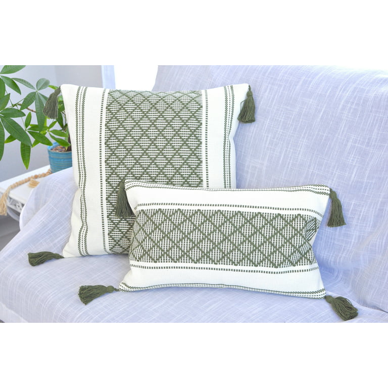  Boho Throw Pillow Covers 12x20 Set of 2 Decorative