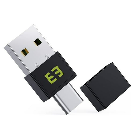 Mouse Jiggler Undetectable Mouse Mover USB and Type C 2 in 1 Mouse Shaker Simulate Mouse Movement Keeps Computer Awake Black