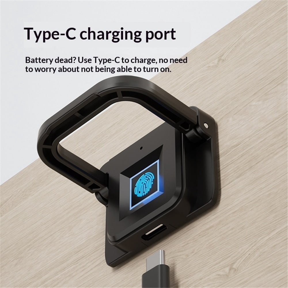 Fingerprint Cabinet Lock, Smart Biometric, Fit for Keyless Hidden File Drawer Wardrobe, Child Safety Electric Fingerprint Lock, DIY Wooden Furniture Privacy for Home Office