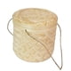 thumbnail image 5 of Cesta de bambú para envolver regalos con asa para frutas, pan y pasteles. 23cmx23cm, 5 of 9