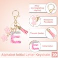 thumbnail image 3 of Uxcell Alphabet Initial Letter Keychain, Resin Cute Keychains with Tassel Butterfly Letter Pendant Charm E, 3 of 7