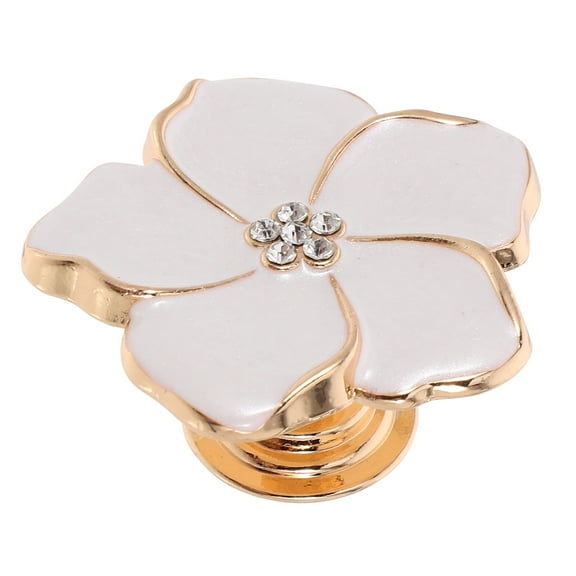 OUNONA Adorable Drawer Knob Furniture Knob Door Handle Zinc Alloy Flower Decorative Drawer Handle