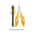 thumbnail image 2 of Pinzas de pesca Pinzas para pesca Cortador de línea de agarre Tijeras de pesca (Amarillo) Ehuebsd Para estrenar, 2 of 8