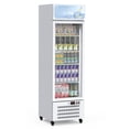 thumbnail image 2 of Garvee 11.3Cu.ft Commercial Refrigerator with Glass Door,Display Fridge with LED Light,Adjustable Shelves,Easy to Move,White, 2 of 8