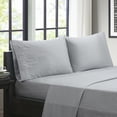 thumbnail image 6 of Comfort Classics Chevron Ultra Soft Microfiber Sheet Set, Grey, Queen, 6 of 6