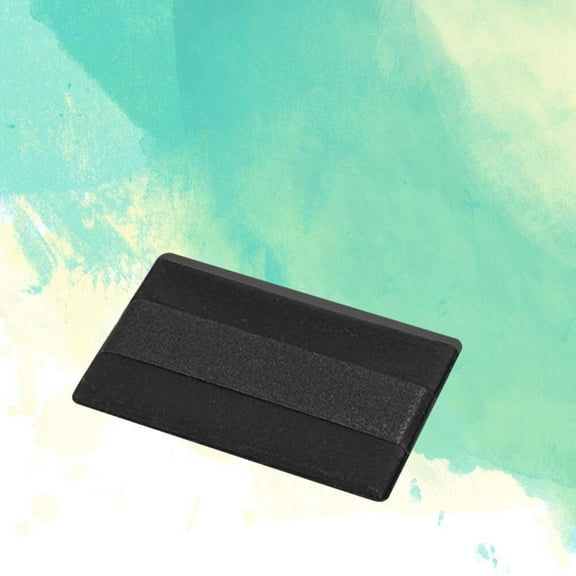 SOPOTUTU Black Stick-On Phone Wallet for Secure Card and Cash Storage, Slim Design, Easy Access, Compatible with Most Smartphones