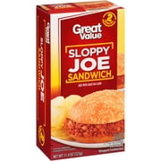 Great Value Sloppy Joe Sandwich, 5.7 oz, 2 ct