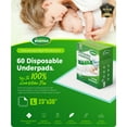 thumbnail image 2 of BOKYAN Disposable Underpads, 23 x 36 Disposable Incontinence Bed Pads for Adults, Puppy Pads, 60 Count, 2 of 10