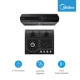 thumbnail image 3 of Combo Midea Parrilla de Gas 4 Quemadores y Campana Extractora 24 Pulgadas Negro DUOTASTECRYSTAL, 3 of 5
