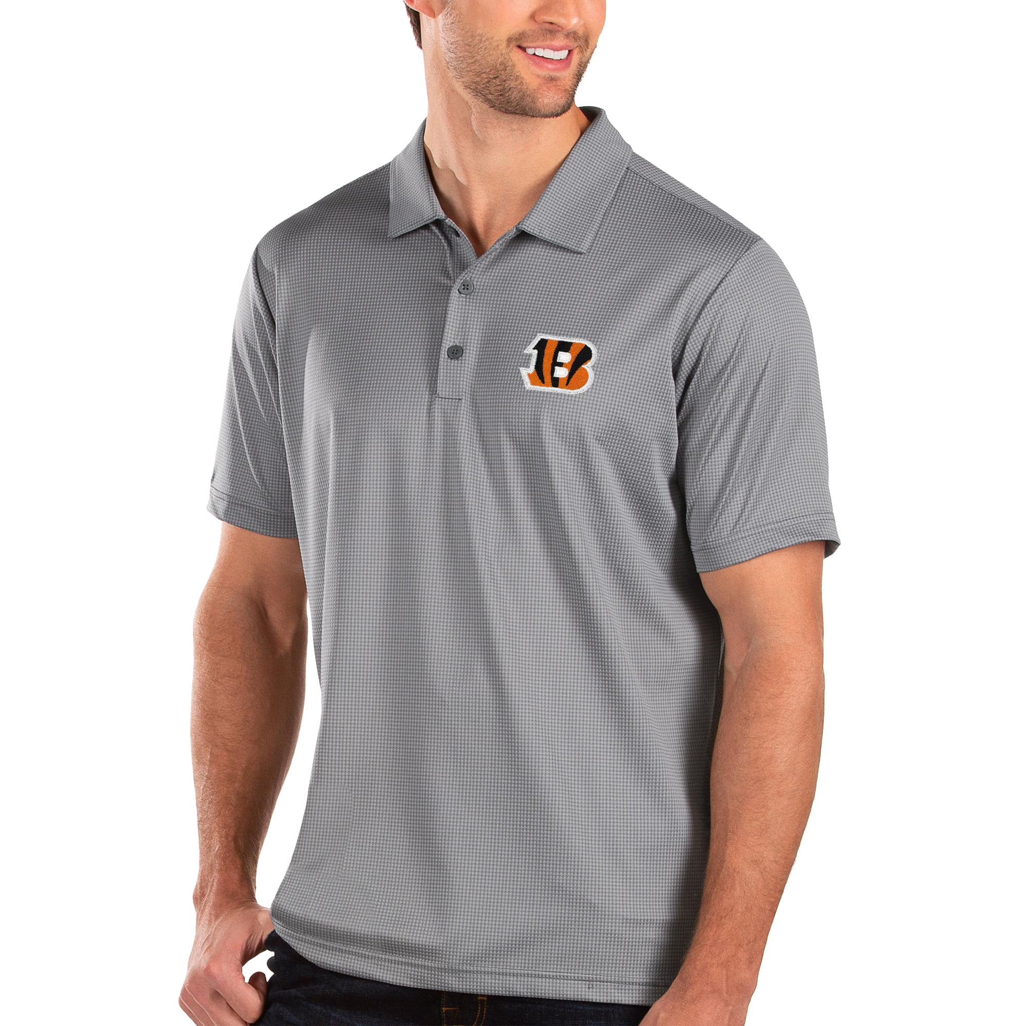 Cincinnati Bengals Antigua Balance Polo - Steel - Walmart.com - Walmart.com