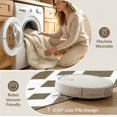 thumbnail image 5 of ODIKA Neutral Para Earthy Symmetrical Contrast Dining Under Table Tapetes for Master Suite, California King, Bed, Foldable Easy Care, 5 of 7