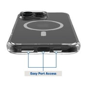 onn. MagSafe Compatible Phone Case for iPhone 16 Pro - Clear