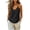 Black, variant on Women Linen Spaghetti Strap Tank Tops V Neck Sleeveless Curved Hem Flowy Casual Comfy Basic Beach Vacation Holiday Loose Blouse, Navy S