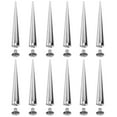 thumbnail image 4 of Beaupretty 10Pcs Leathercraft Rivets Silver Metal Punk Style for Art Making and DIY, 4 of 8
