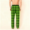 thumbnail image 6 of Dwelliawo Halloween Pajama Pants 2025 Lounge Cute Plaid Lounge Pants Checkered Comfy Matching Pajama Pants Christmas Drawstring Bottoms Green 2XL, 6 of 6