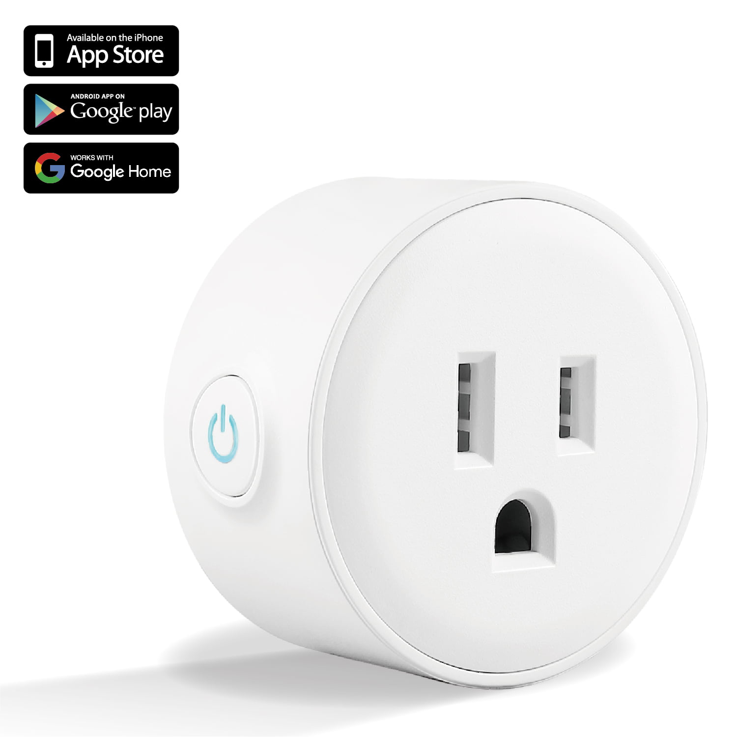 Wireless Wi-Fi Smart Timing Plug Control your Devices from Anywhere for iPhone Mini Wifi Smart Socket Samsung Android Cell Phone No Hub Required Works with  Echo Alexa & Google Home 