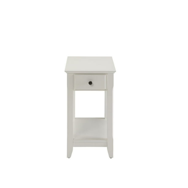 End Table Recliner Side Table with Drawer and Open Shelf for Living