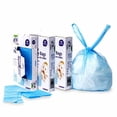 thumbnail image 4 of Bolsas para desechar pañales Dergik, 270 piezas, aroma suave, azul, 4 of 7