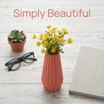 thumbnail image 3 of Unique Bargains Clear Plastic Tall Slim Bud Vase Pink 2.4" x 2.4" x 8.3", 3 of 6