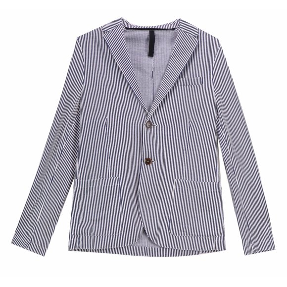 Harris Wharf London Veston Sport en Denim Seersucker pour Homme & - 40 US / 50 EU