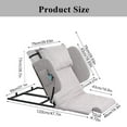 thumbnail image 2 of WAASOSCON Electric Lifting Bed Backrest, 661.4lbs Load Capacity 2-80° Adjustable Sit-up Bed Back Rest, with Remote Control & Silent Motor for Elderly/Patient Care, 2 of 9