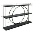 thumbnail image 2 of Kate and Laurel Pirzada Geometric Wall Shelf, Black 36x24, 2 of 7