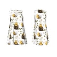 thumbnail image 7 of Uemuo Honey Bee Insect Pattern Women’s Sleeveless Dress – Casual Summer A-Line Dress, Stylish and Comfortable Sundress for Hot Weather, 7 of 7