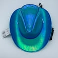 thumbnail image 6 of EL Wire Light Up Cowboy Hat Disco Cowgirl Hat Blue Holographic Space for Raves, Dance Party By PartyGlowz, 6 of 8