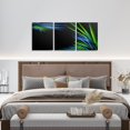 thumbnail image 2 of Erosebridal Black Blue Green Abstract Line Canvas Wall Art Set of 3, Geometric Striped Wall Decor for Kitchen, 2 of 5
