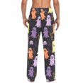 thumbnail image 4 of FORMRS Mens Pajama Pants with Pockets Sleepwear Lounge Bottoms Sizes S-2XL, Yellow Halloween Ghosts, 4 of 7