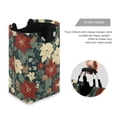 thumbnail image 3 of Yayeee Freestanding Laundry Hamper with Handle Collapsible Large Storage Basket for Clothes, Christmas Blooms, 3 of 7