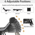 thumbnail image 4 of Folding Camping Cot, Travel Cot with Adjustable Backrest und Side Pocket, 450LBS Max Load, Portable Cots for Adults, Adult Cots for Sleeping for Outdoor, Office Nap, Beach, Travel (Brown), 4 of 7