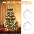 thumbnail image 2 of EeaseMX 20 bolas navideñas de plástico transparente, redondas y huecas, con forma de bola colgante (5 cm), 2 of 8
