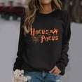thumbnail image 3 of WEIWEN Halloween Sweatshirt for Women Hocus Pocus Shirts 2026 Trendy Long Sleeve Black Cat Sweaters Halloween Pullover Tops Womens Fall Fashion Clothing Black, XXL, 3 of 7
