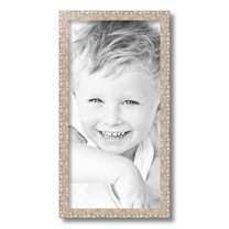 ArtToFrames 10x20 Inch Silver Thin Picture Frame, This Silver Wood Poster Frame is Great for Your Art or Photos, Comes with Regular Glass (4904)