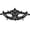 A003- Style C, variant on Black Masquerade Mask for Women 9 Inch Lace Venetian Style Halloween Party Accessory Rhinestone Embellished Eye Cover for Events, 1 Pack