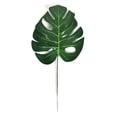 thumbnail image 3 of 10pcs High Simulation Artificial Monstera Tropical Plant Leaf Home Party Office Store Decorations - Size M, 3 of 8