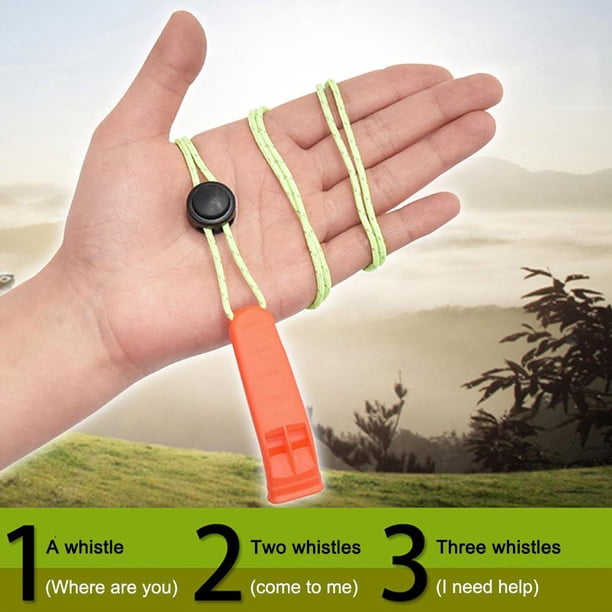 Escalada Silbato de senderismo para acampar al aire libre con herramienta de emergencia de supervivencia con cordón (verde) Ehuebsd Para Estrenar