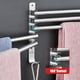 thumbnail image 5 of Toalleros giratorios con ganchos Baño con brazos plegables de 2 barras TFixol  Toallero, 5 of 7