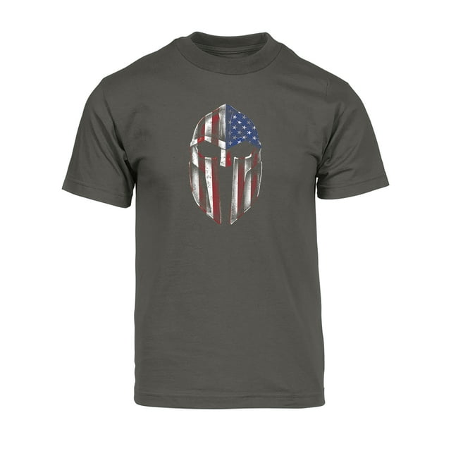 Gravity Trading American Gladiator Short-Sleeve T-Shirt - Dark Grey - Medium