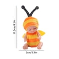 thumbnail image 4 of Tarmeek 1 Pack Baby Doll Toys for Toddlers 4.5 Inch Mini Doll Cute Kids Doll Toys with Animals Costumes Birthday Christmas Gifts for Kids Age 3 4 5 6 7 Years Old, 4 of 7