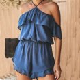thumbnail image 3 of Bigersell Ripped Jumpsuits for Women Jumpsuit Womens Fashion Ethnic Style Patchwork Vintage Printed Buttons Suspender Jumpsuit Ladies' Bootcut Jumpsuit, 3 of 9