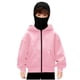 thumbnail image 2 of Chaqueta deportiva de invierno de color liso para niños, de manga larga, con capucha, informal, con cremallera y bolsillos, de poliéster, 2 of 5