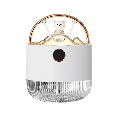 

SDJMa Portable Mini Humidifier Small Cool Mist Humidifier Personal Desktop Humidifier for Baby Bedroom Travel Office Home Mist Modes Super Quiet White