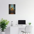 thumbnail image 2 of Buddha Painting Abstract Buddha Statue Wall Art Zen Picture Meditation Canvas Artwork Spa Prints for Spiritual Buddhism Prayer Room(Picture-3, (12.00" x 18.00")), 2 of 6