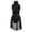 Black, variant on Yartina Kids Girls Mock-Neck Ballet Lyrical Dance Dress Gymnastics Modern Contemporary Costume Ivory 8