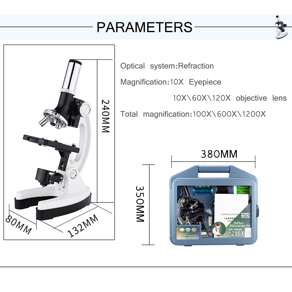 Elenco EDU-23703 5-in-1 100x-1200x Deluxe Microscope Kit —